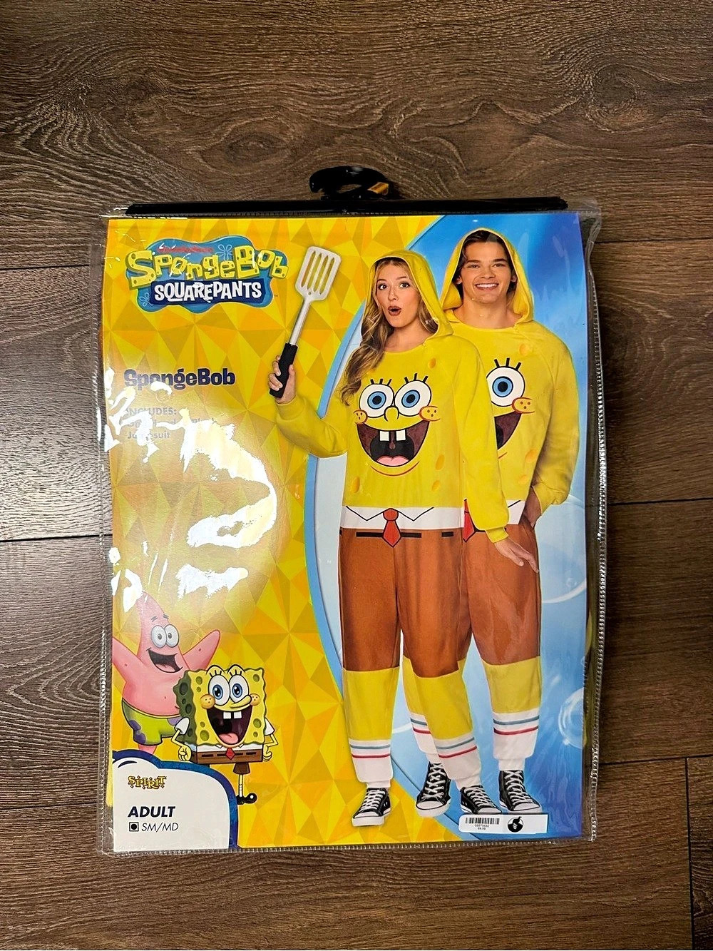 Spirit Halloween SpongeBob SquarePants Jumpsuit Costume Adult S/M